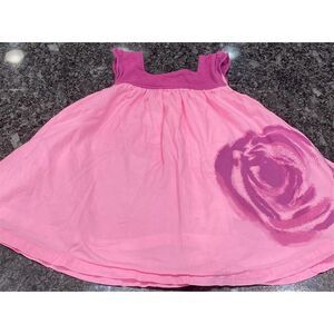 Sweet Ivy Girls Pink Floral Applique Sundress 18-24M Casual Sleeveless